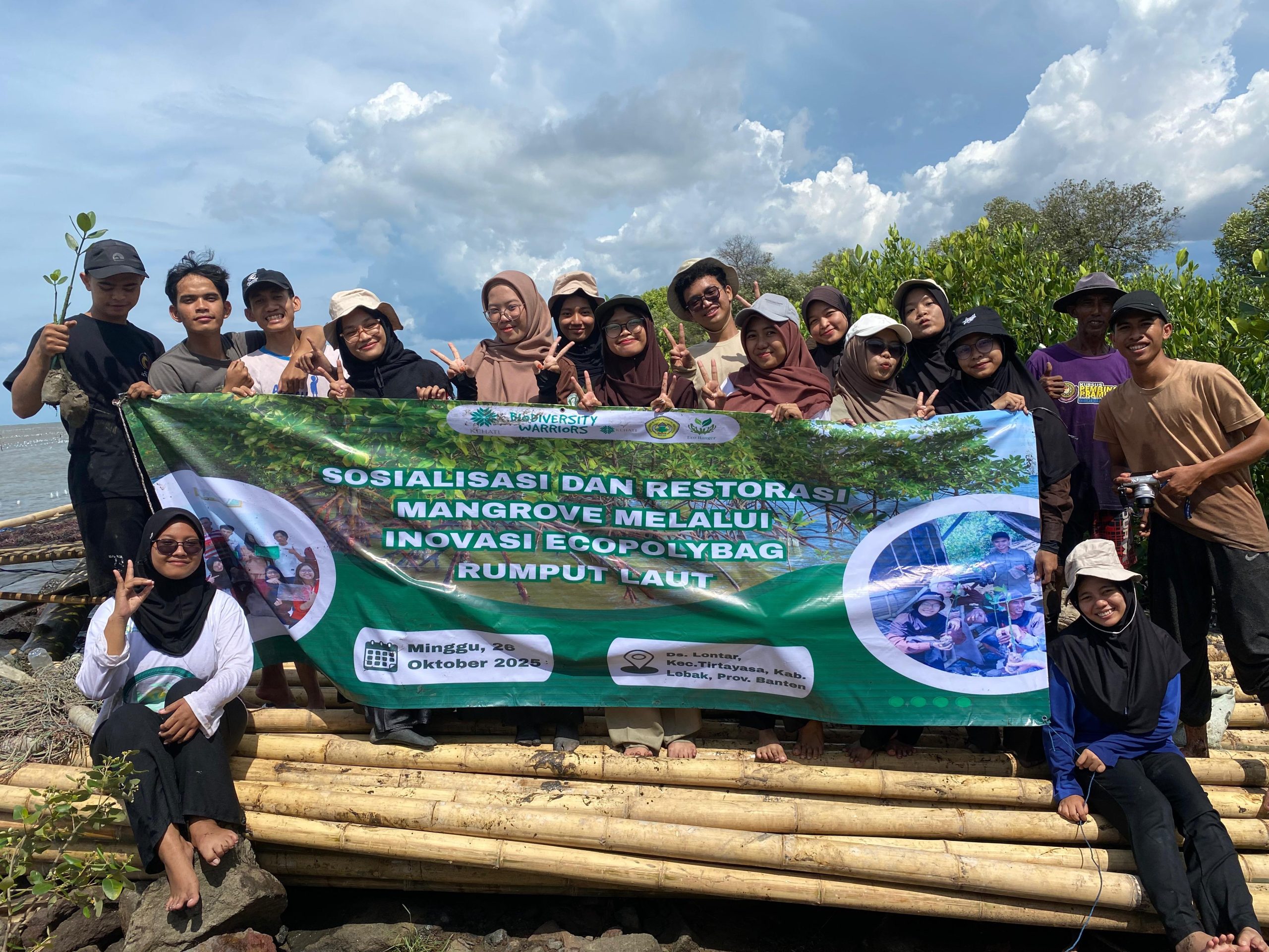 Mahasiswa Untirta Kembangkan Ecopolybag Rumput Laut untuk Dukung Restorasi Mangrove di Desa Lontar